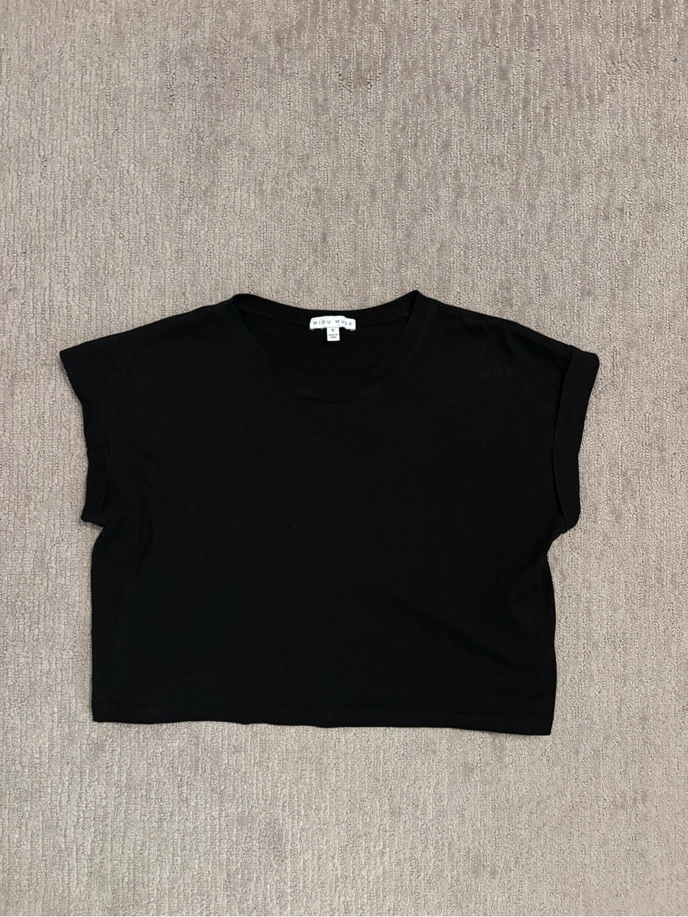 Black Cropped Tee